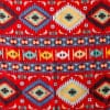Esarfa rosie femei cu model etnic, mare, colorata, Efyra